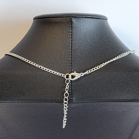 Silver Tone Butterfly Pendant Necklace - Picture 8 of 11